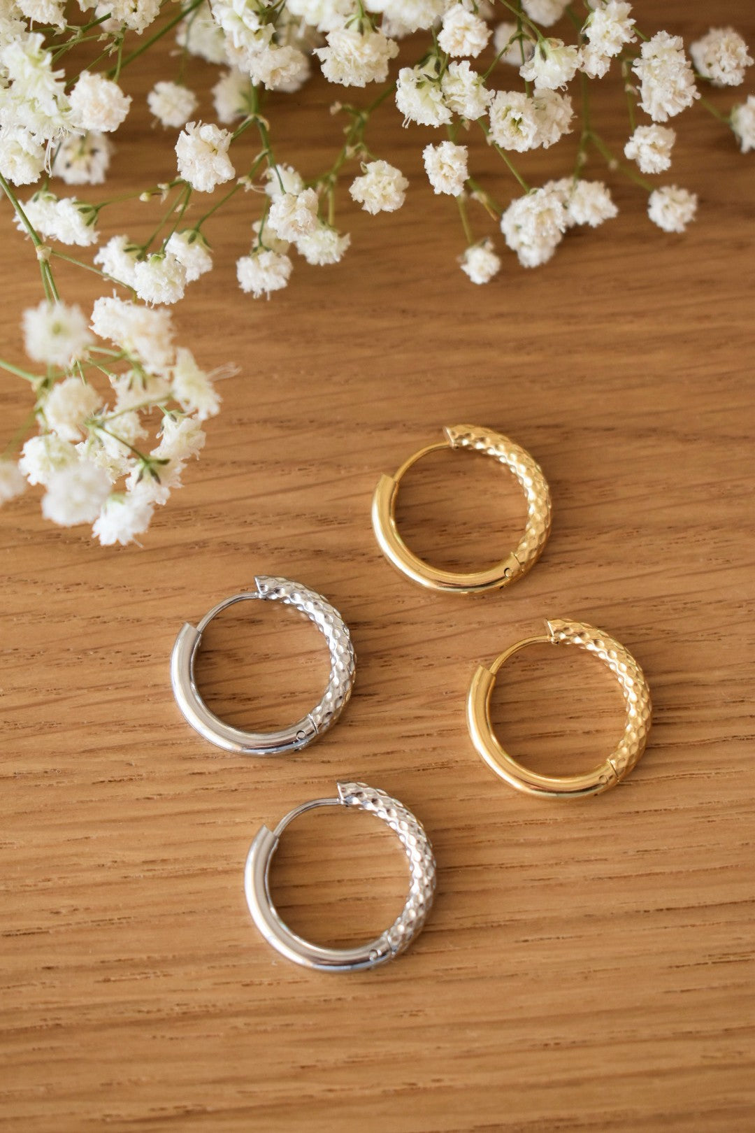 Créoles réversibles pour pampilles