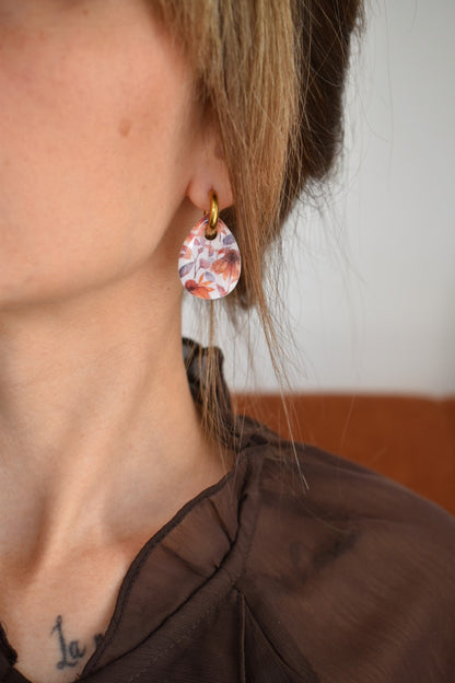 Pampilles gouttes, motif tournesols