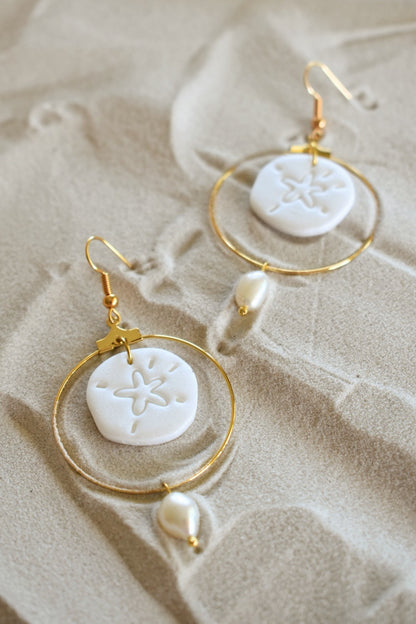 Boucles d'oreilles "Sand dollars"