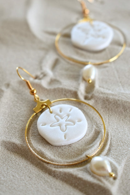 Boucles d'oreilles "Sand dollars"