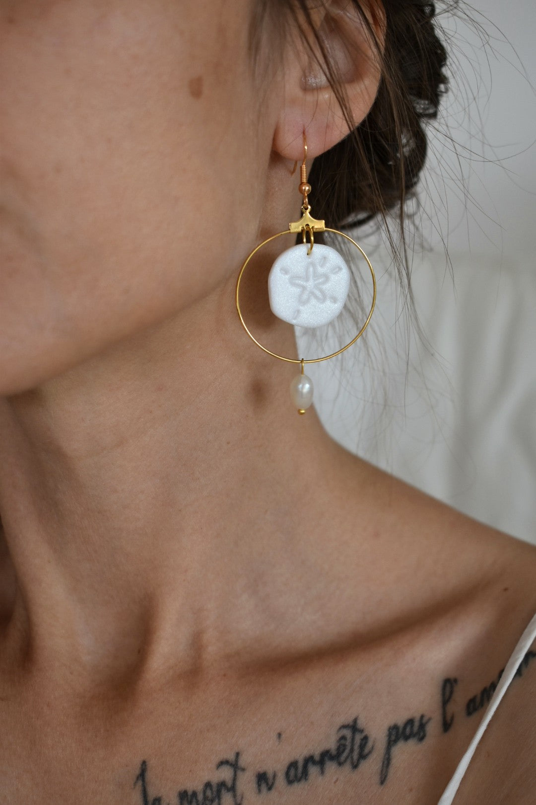 Boucles d'oreilles "Sand dollars"