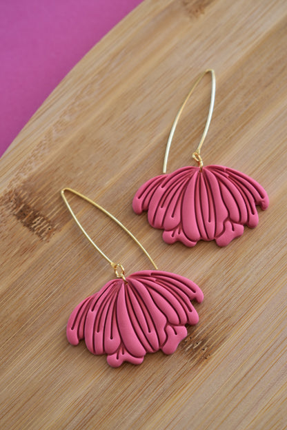 Boucles d'oreilles "PIVOINE"