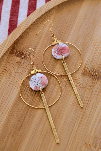 Boucles d'oreilles "HIKARI" automnales