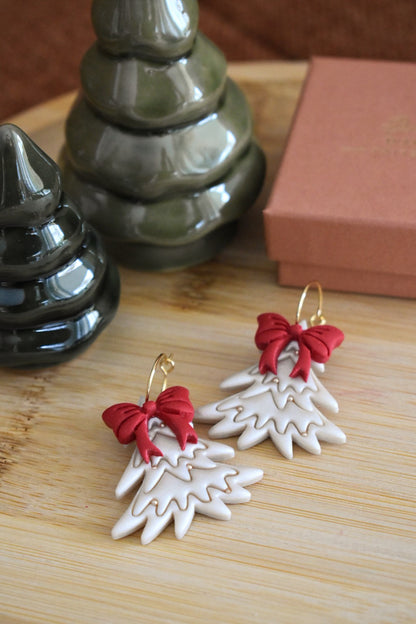 Boucles d'oreilles sapin de Noêl