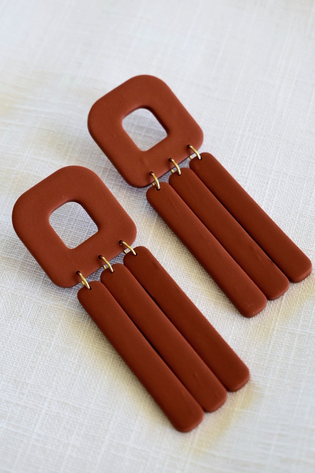 “ROMY” terracotta earrings