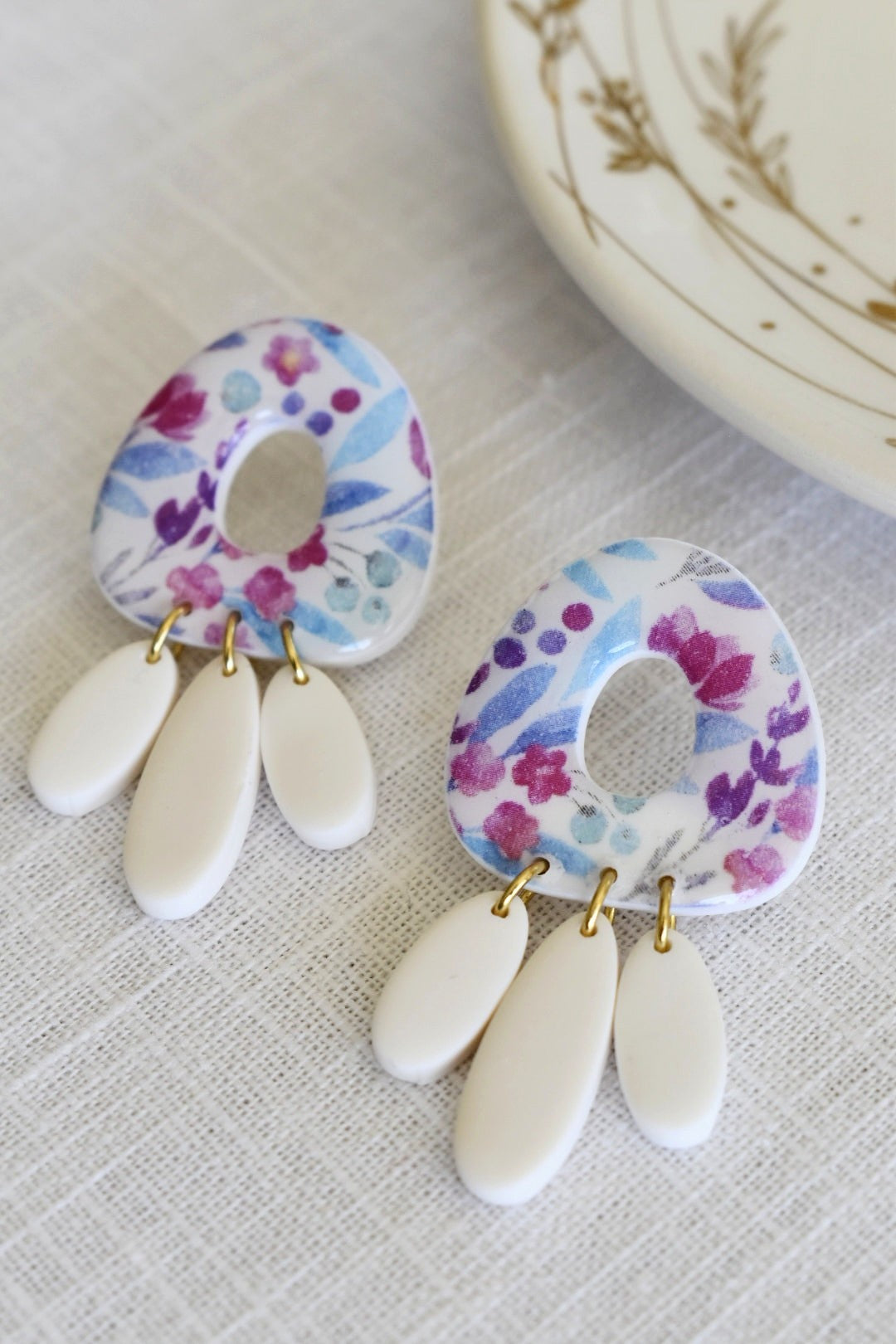 Floral “ZÉLIE” earrings