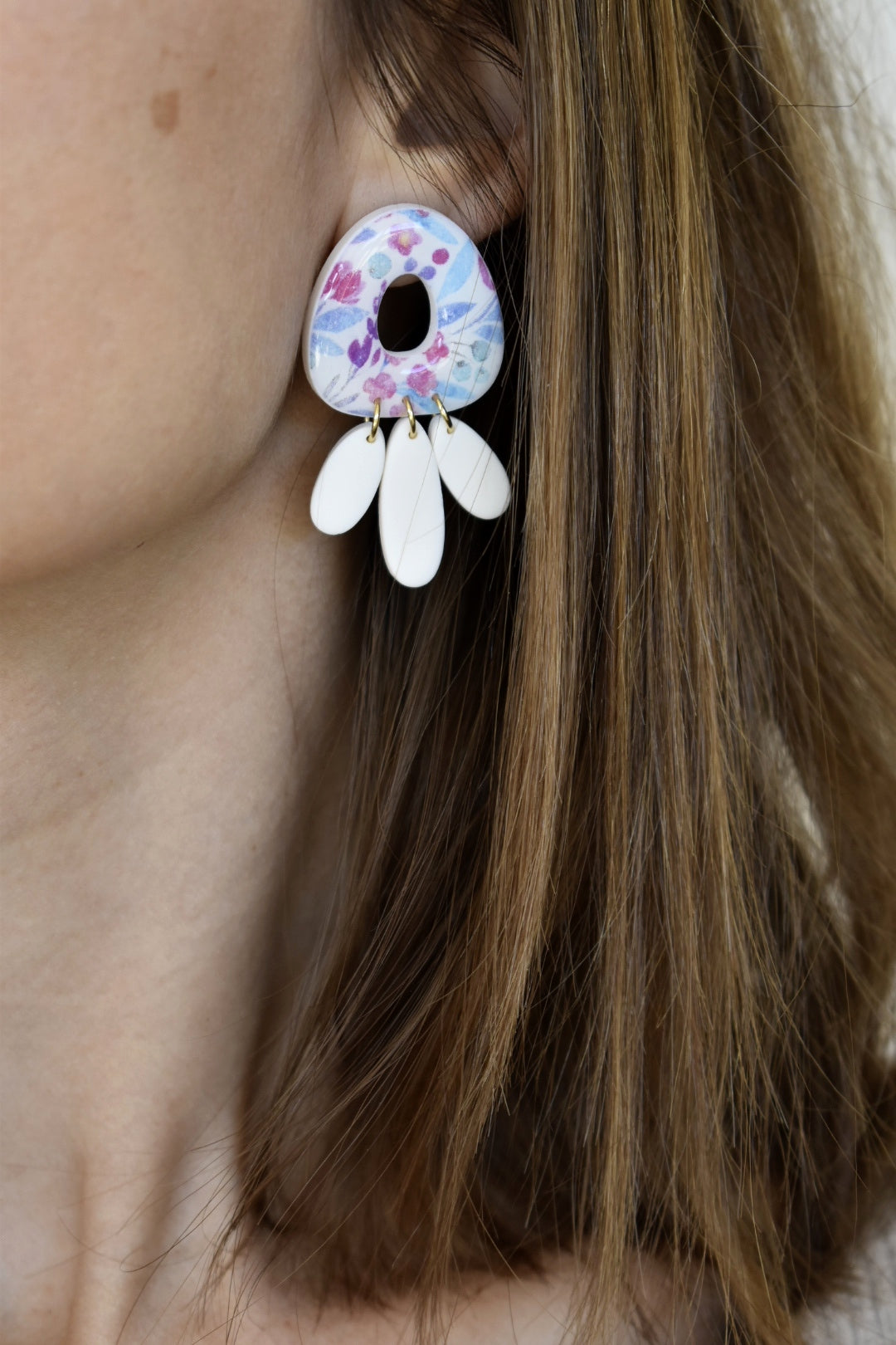 Floral “ZÉLIE” earrings