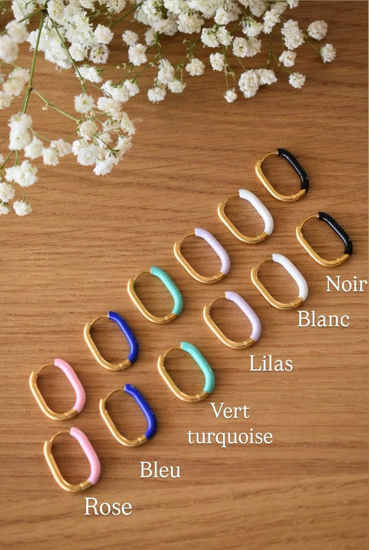 Créoles réversibles pour pampilles