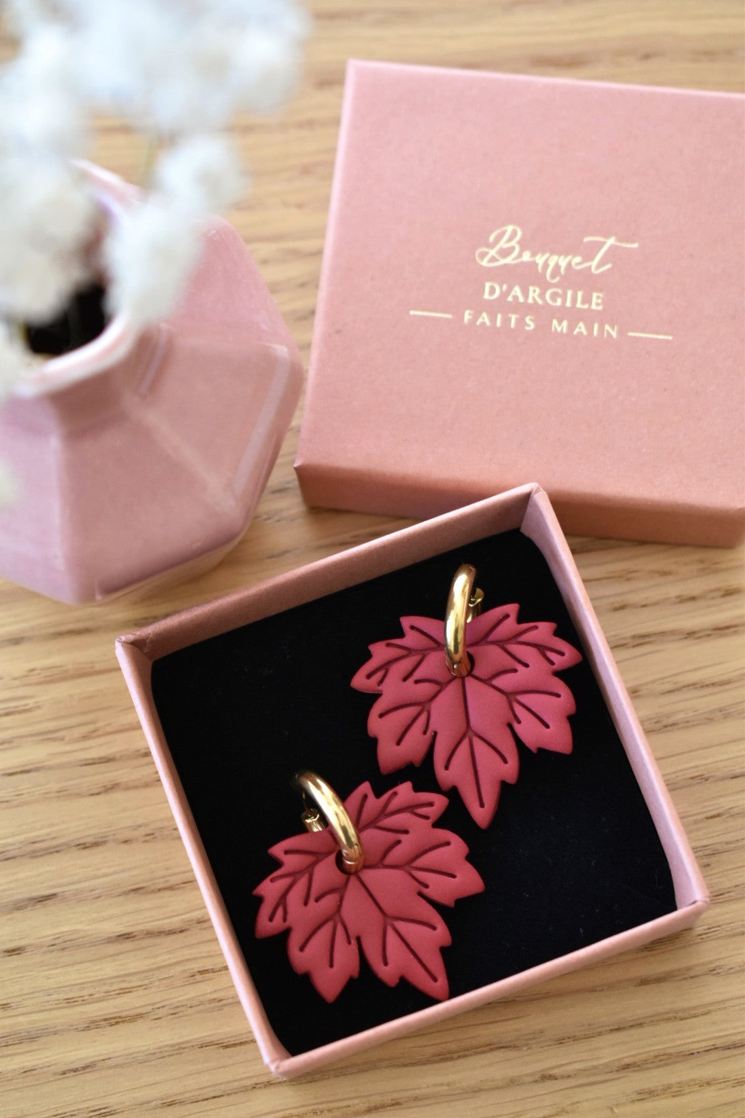 Pampilles feuilles d'érable (3 couleurs au choix)