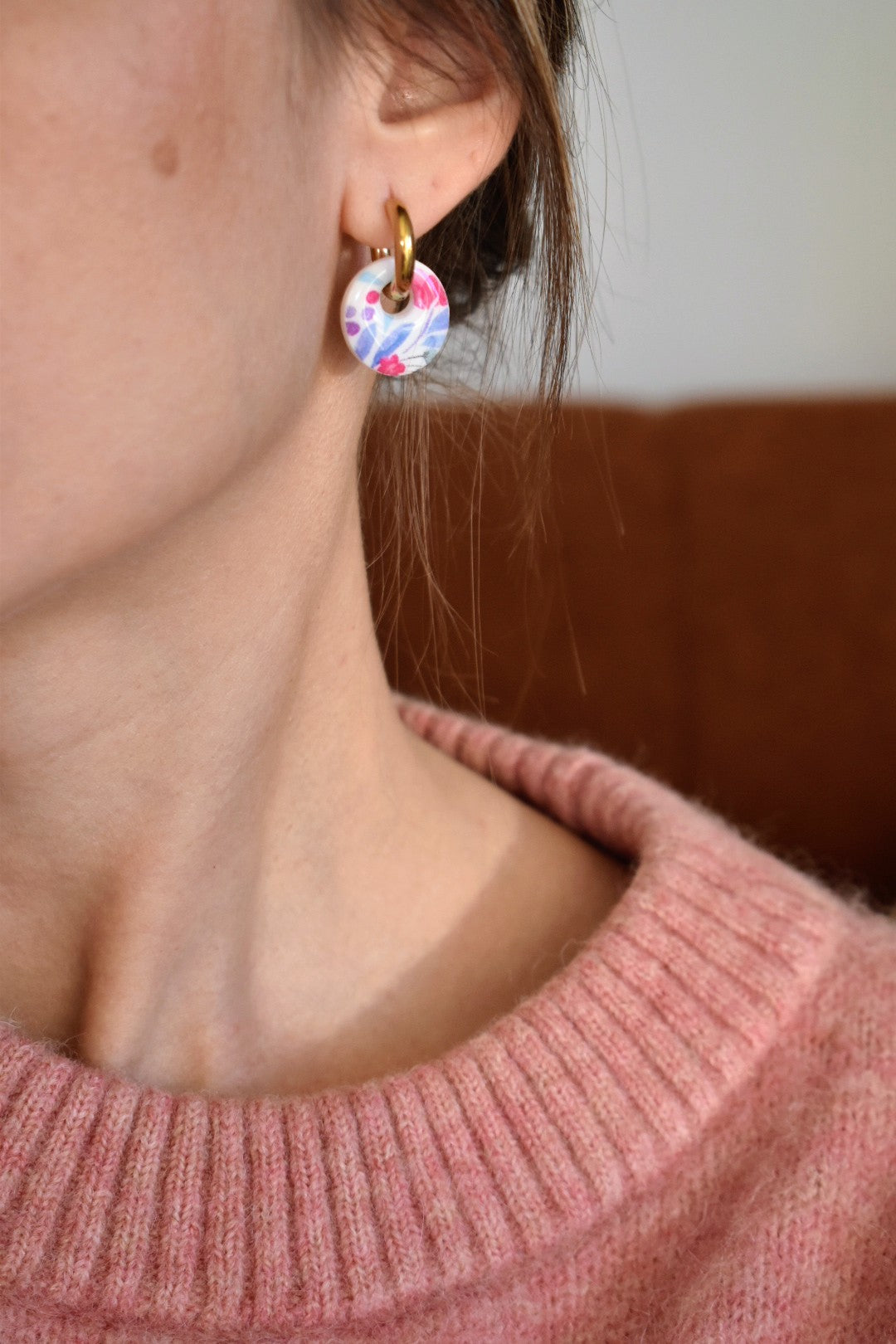 Mini pampilles, motif floral