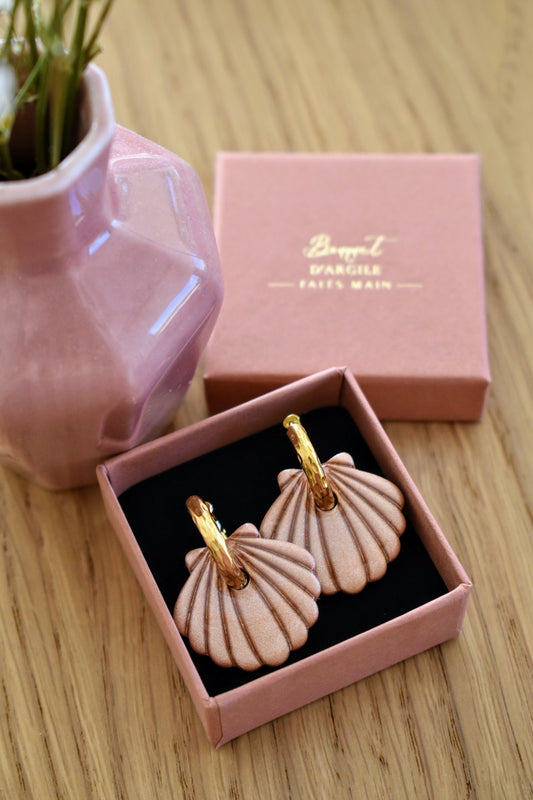 Pampilles petits coquillages (2 couleurs au choix)