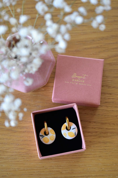 Mini pampilles, motif citrons