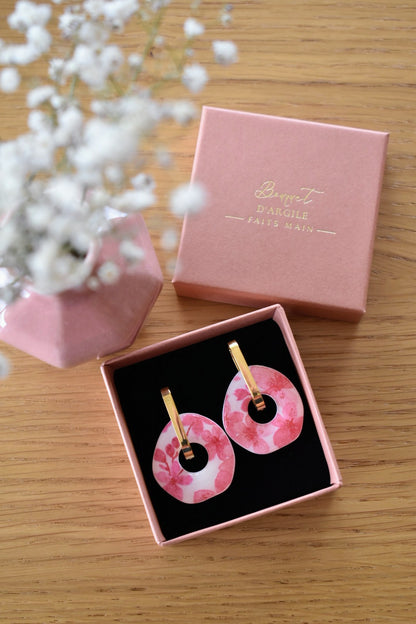 Pampilles motif fleurs sakura