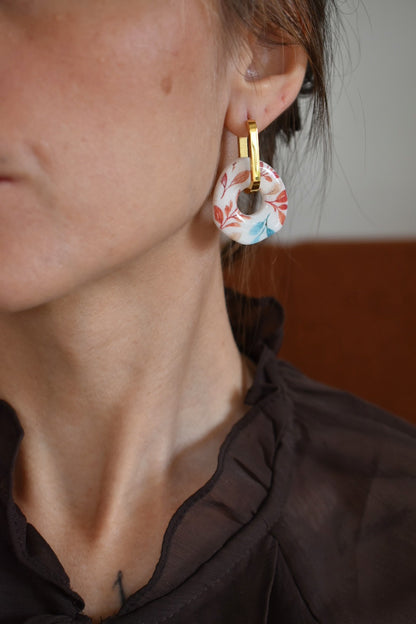 Pampilles motif feuillage