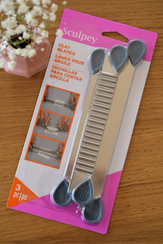 3 lames Sculpey pour argile