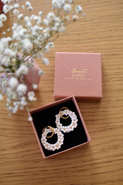 Pampilles couronne de pâquerettes