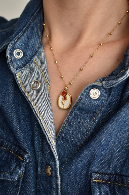 Collier personnalisé "Pierre de naissance"
