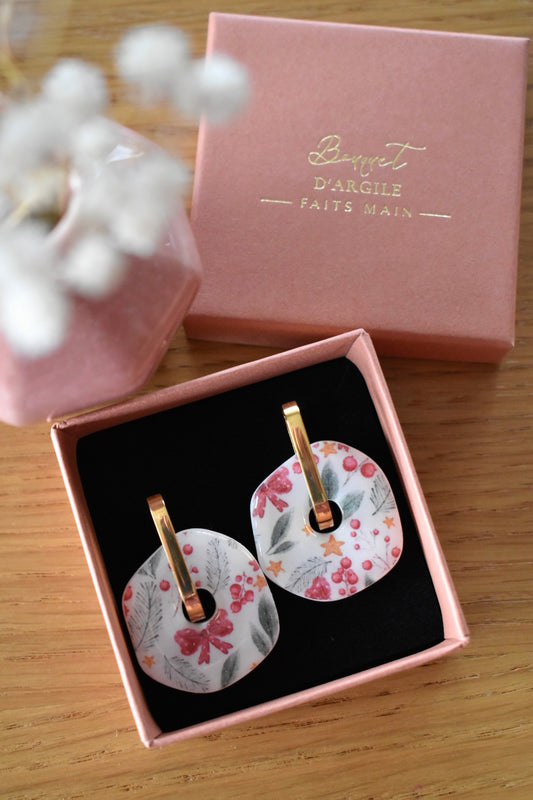 Pampilles organiques, motif Noël