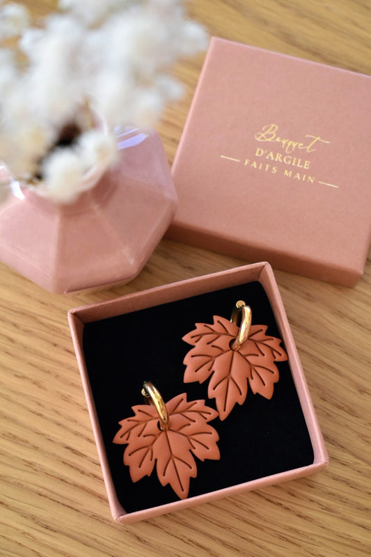 Pampilles feuilles d'érable cannelle
