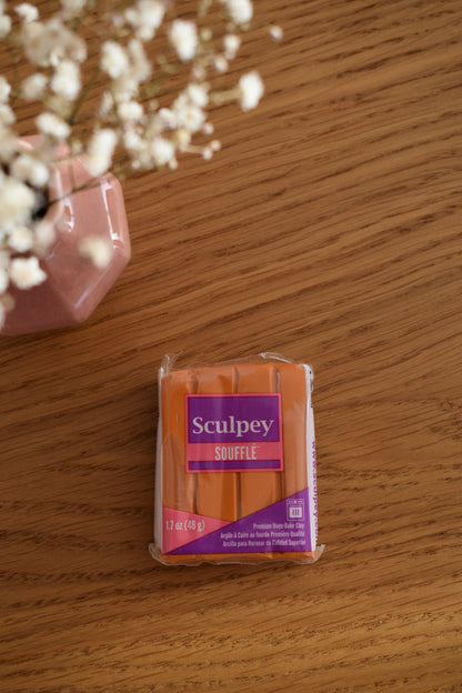 Argile Sculpey Soufflé crème brûlée