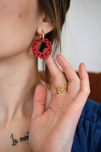 Pampilles couronne de fleurs