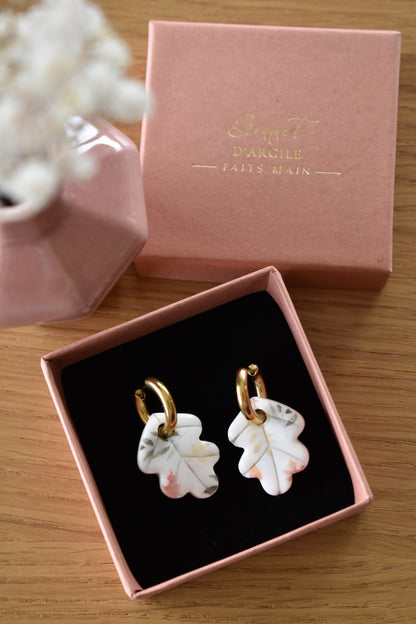 Pampilles petites feuilles, motif feuilles d'érable