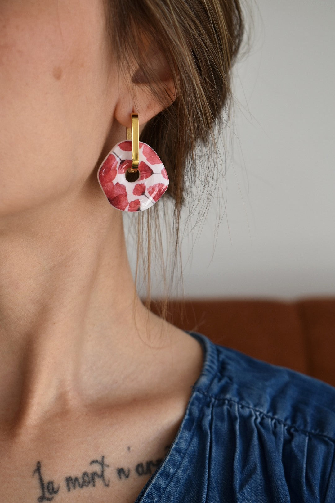 Pampilles motif coquelicots