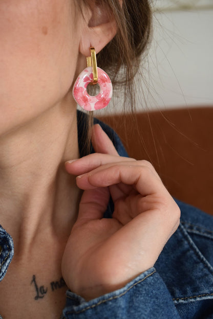 Pampilles motif fleurs sakura